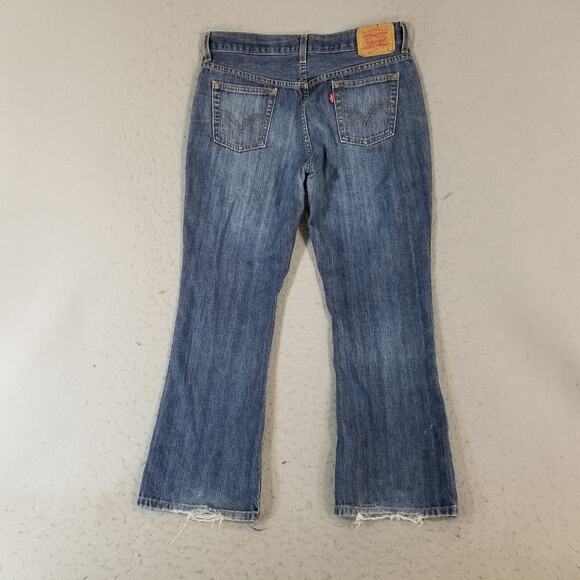 Levi's 515 Jeans women's 10 petite nouveau bootcut blue denim pants retro - Picture 10 of 16